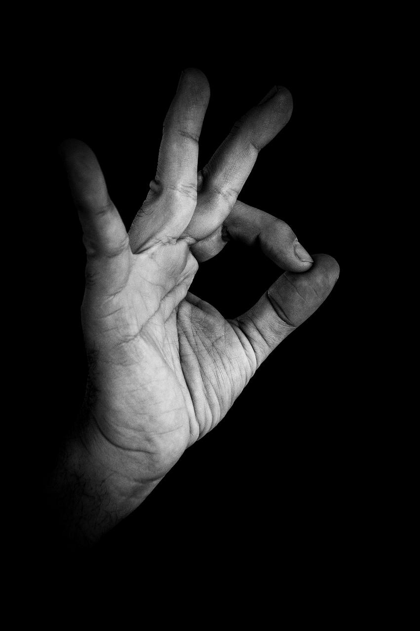 Hand gesture control interface icon